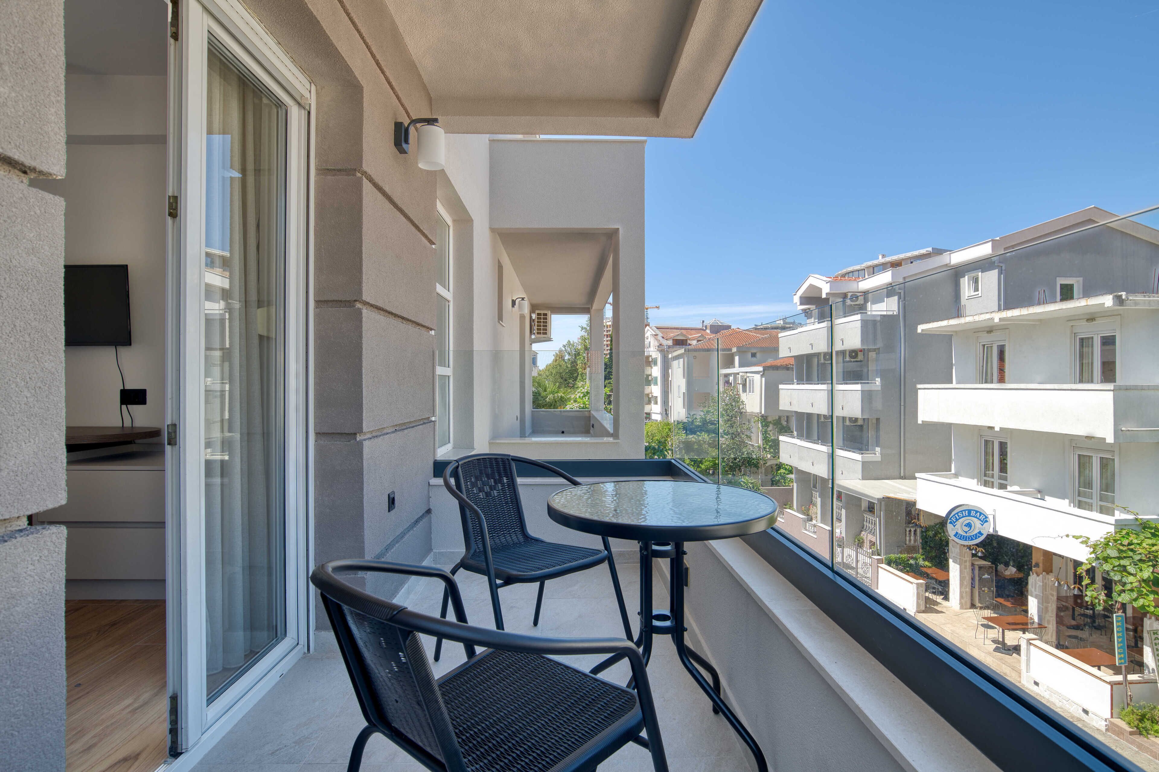 Deluxe Studio, Balcony, City View | Property grounds