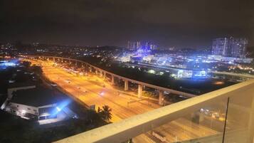 Luxury Condo, 1 Queen Bed, City View | Desk, iron/ironing board, free WiFi