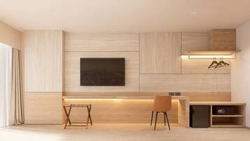 Deluxe kamer, 1 twee- of 2 eenpersoonsbedden | Interieur