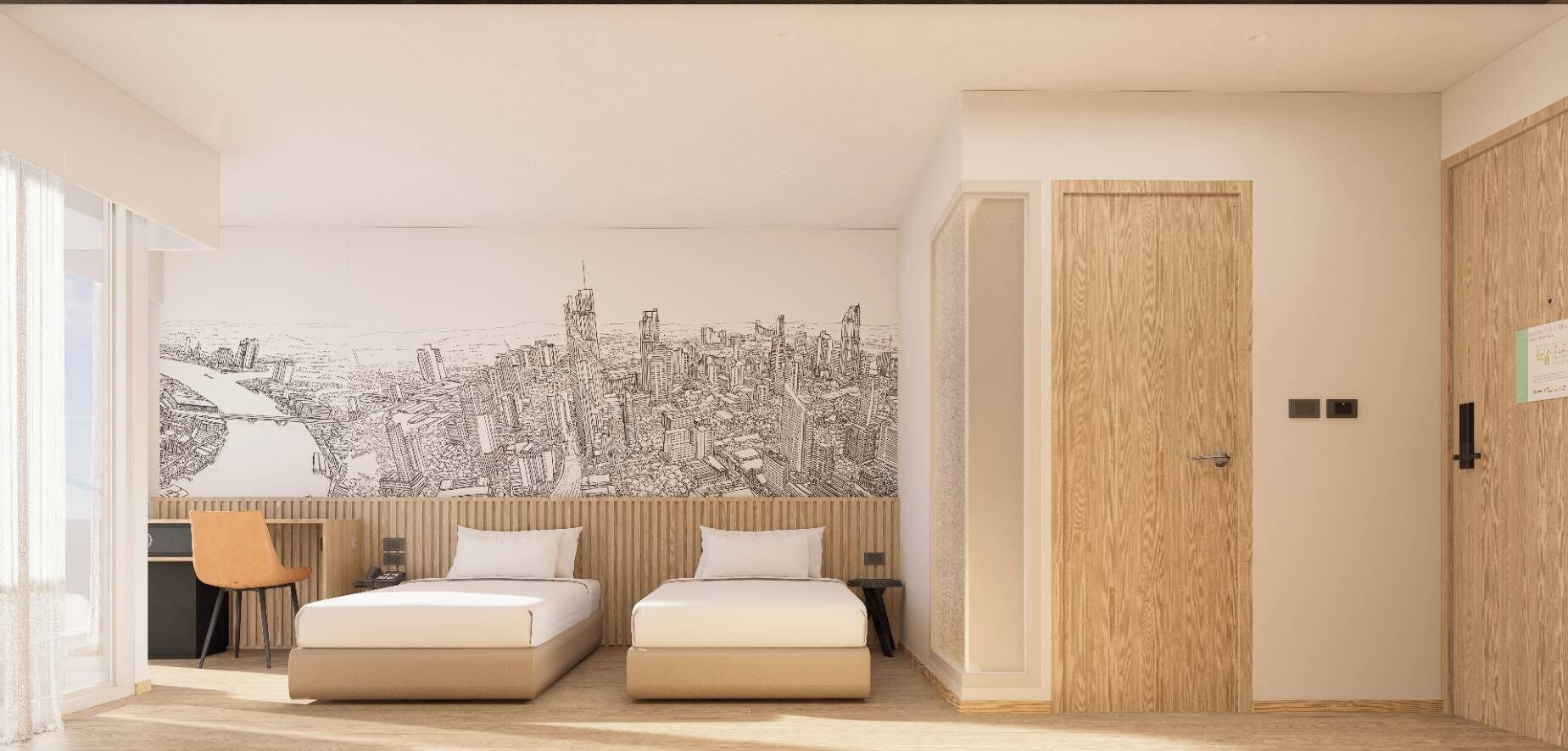 Chambre Supérieure Double ou avec lits jumeaux