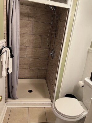 Shower, hair dryer, towels, soap - 2-bedroom apartment in perfect Savannah with cool AC (Savannah)