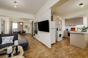 Living area - Gorgeous penthouse in Vari with panoramic views! (Vari)