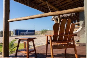 Chalet, Balcony, Pool View | Outdoor dining