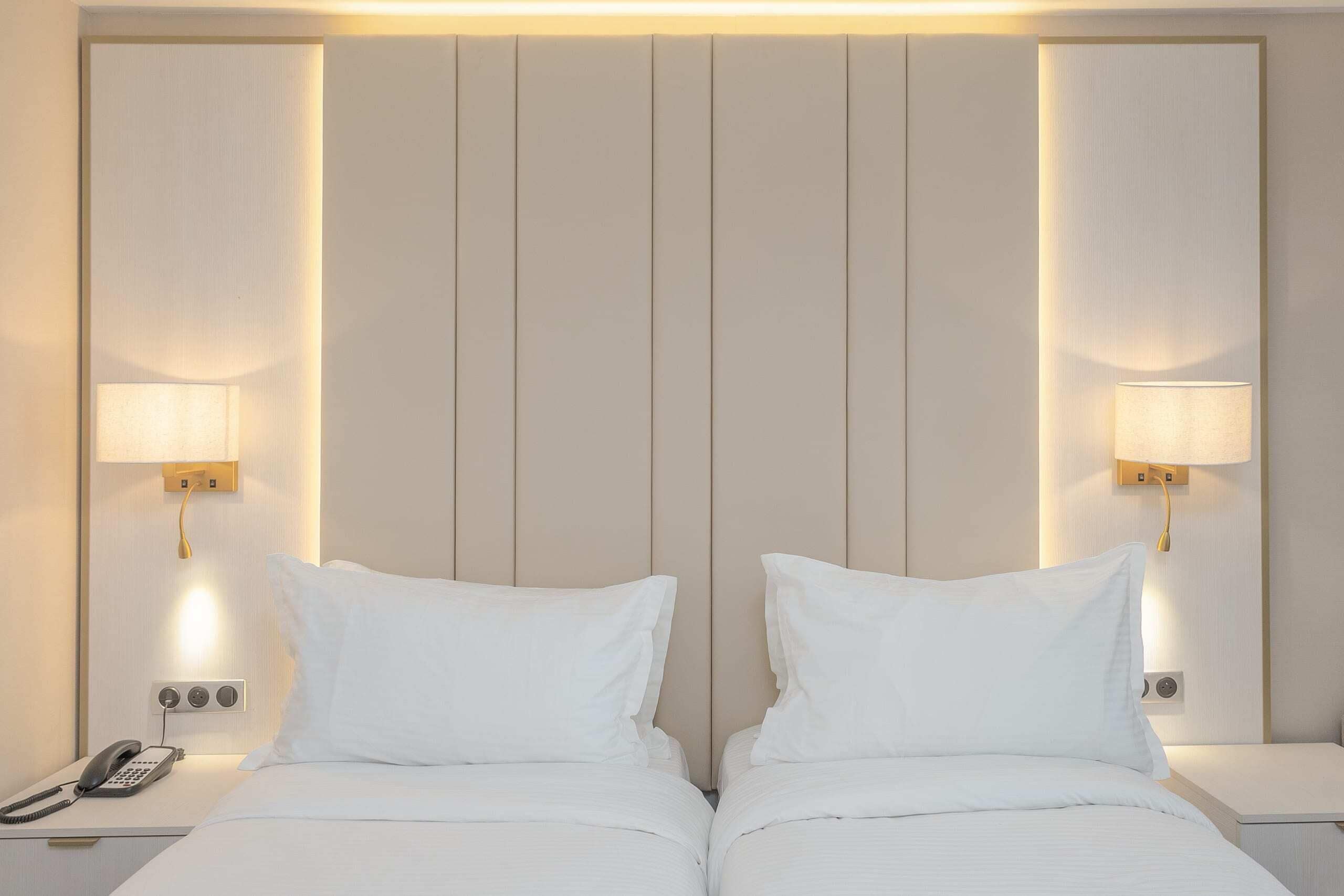 Hypo-allergenic bedding available, minibar (free items), in-room safe