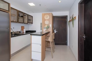Studio, Balkon, Stadtblick | Eigene Küche