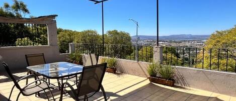 Apartment, City View, Tower | Outdoor dining