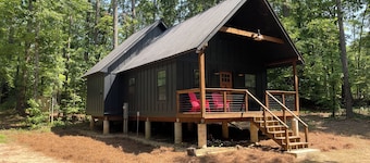 Chalet w/lake access! This is the larger of two cabins available on property.