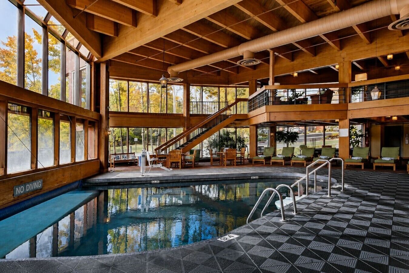 Indoor pool, outdoor pool