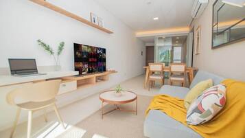 Apartemen, pemandangan kota | Area keluarga