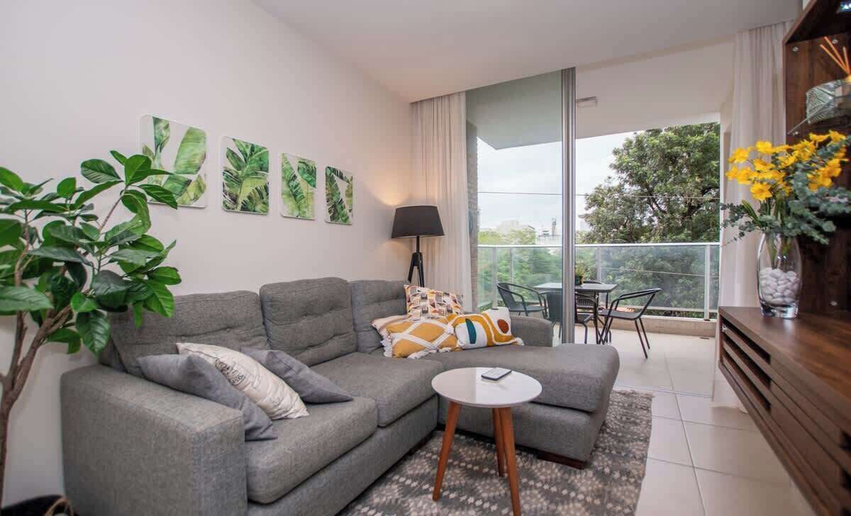 Appartement, balcon, vue ville | Coin séjour