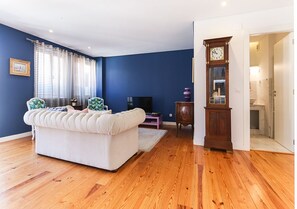 Superior Apartment, Balcony, City View | Living area - AZZULEA Avenida Apartments (Lisboa)