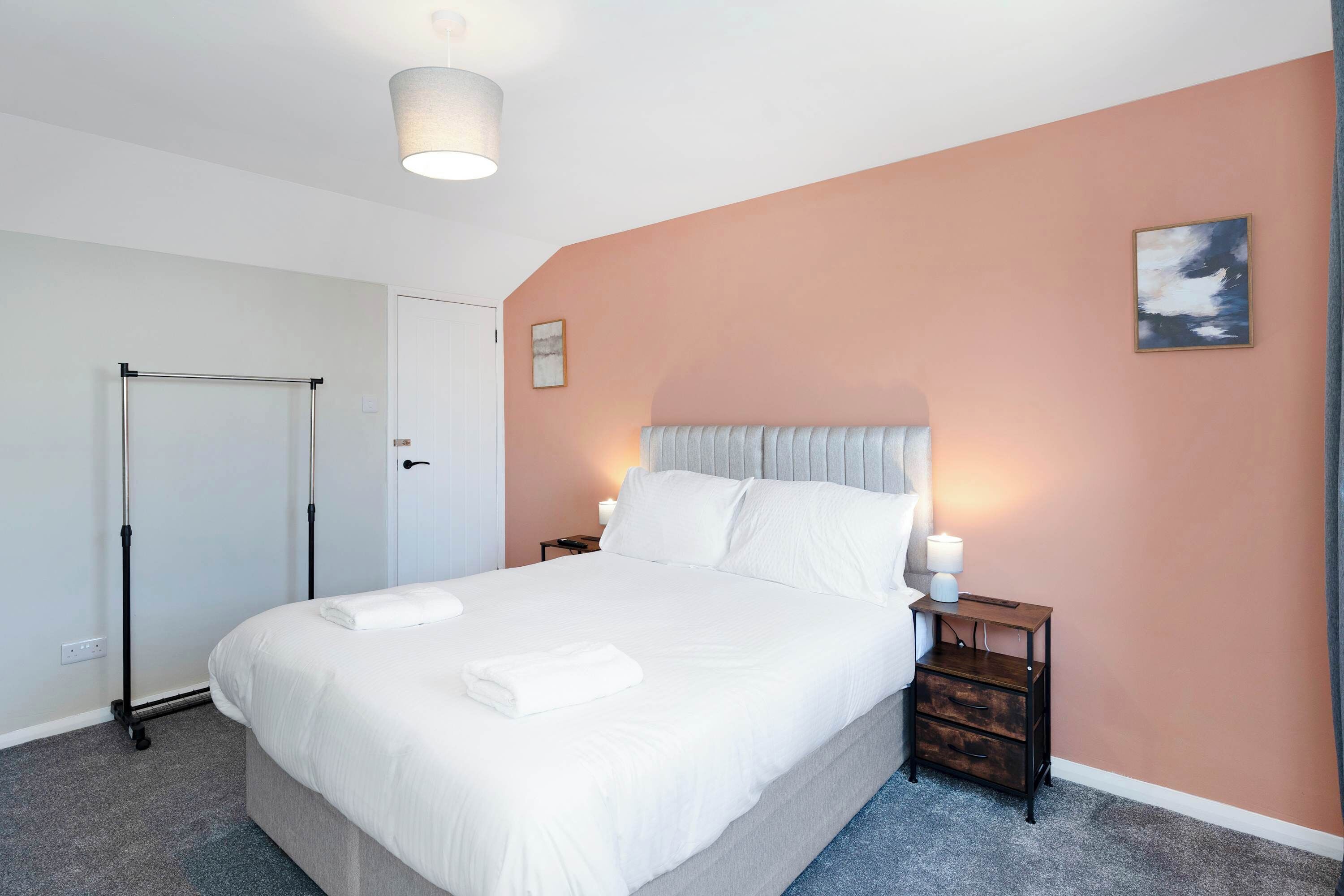 3 bedrooms, iron/ironing board, travel cot, WiFi