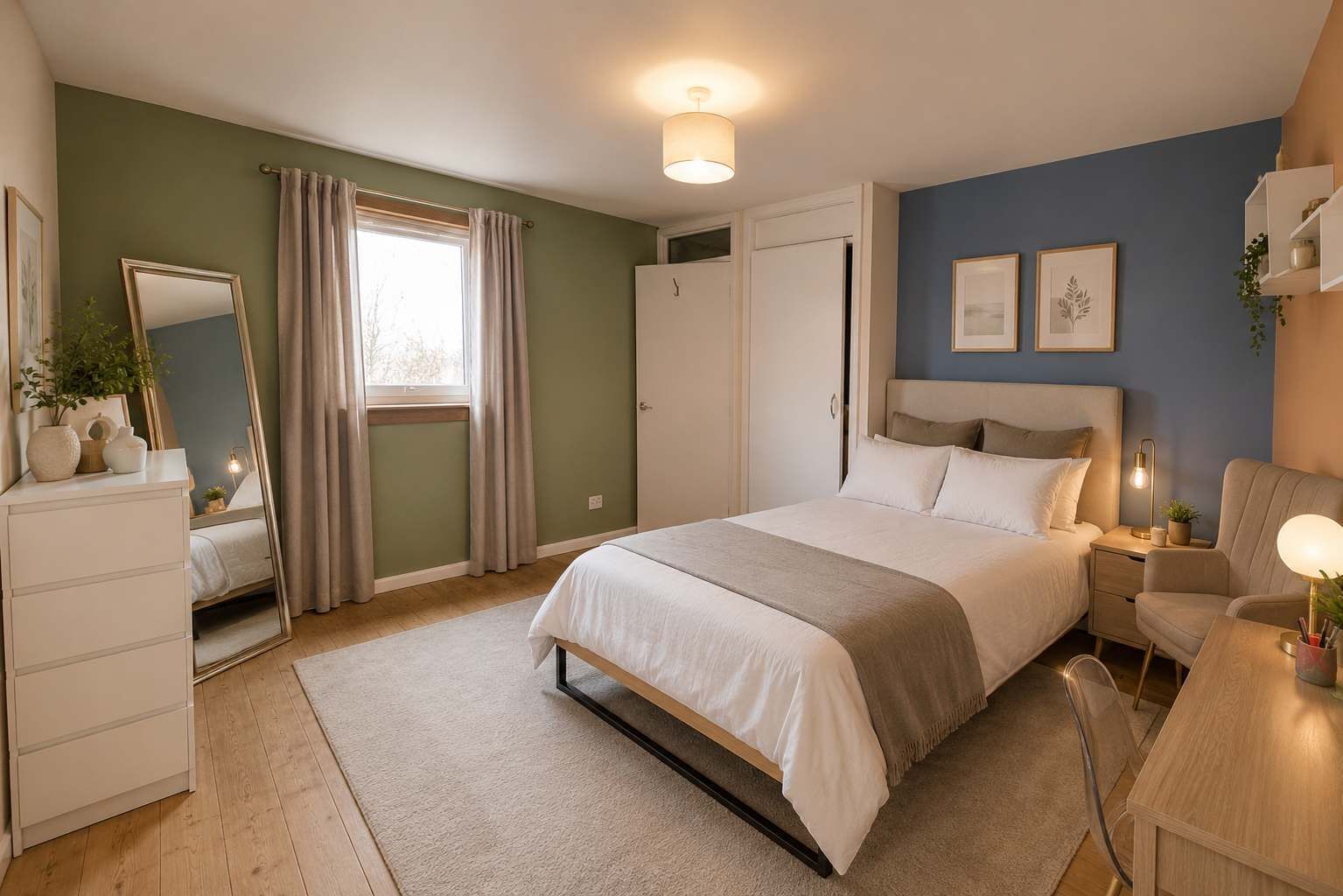 Desk, iron/ironing board, travel cot, WiFi