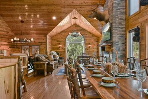 Dining - Rustic Hideaway | Hot Tub • Fire Pit • Game Room (Sevierville)