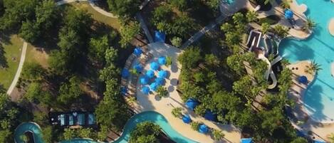 屋外プール、温水プール