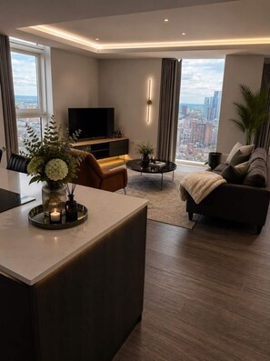 Smart TV, computer monitors, printers - Luxury Penthouse Apartment | Stunning City Views (Manchester)