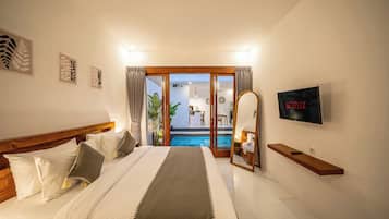 Villa, 1 Bedroom, Kitchenette, Pool View | In-room safe, free WiFi