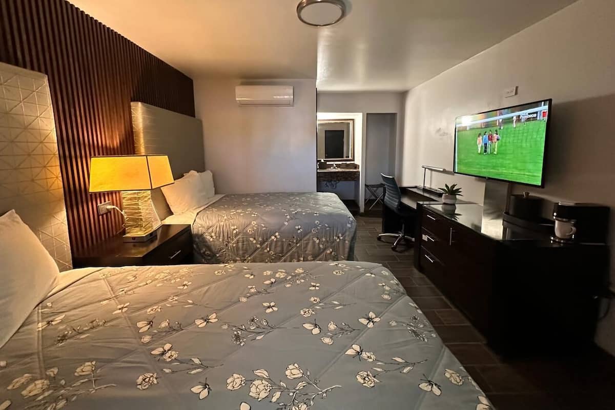 Desk, laptop workspace, iron/ironing board, free WiFi