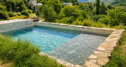 Bergerie dans les Cévennes "Aïga" avec bassin privé (3mX6m)
