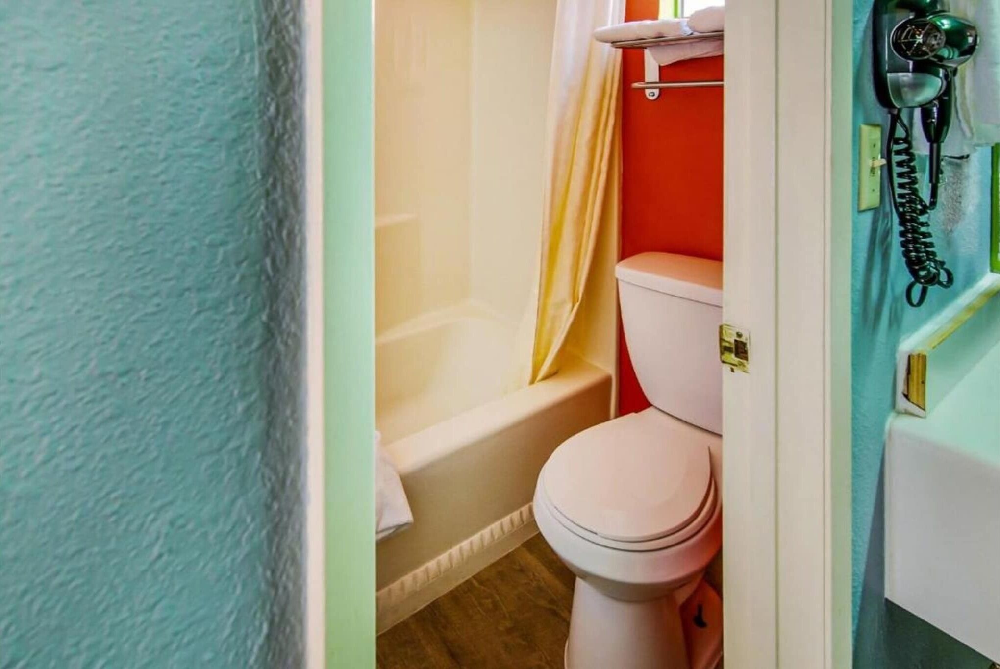 Shower, hair dryer