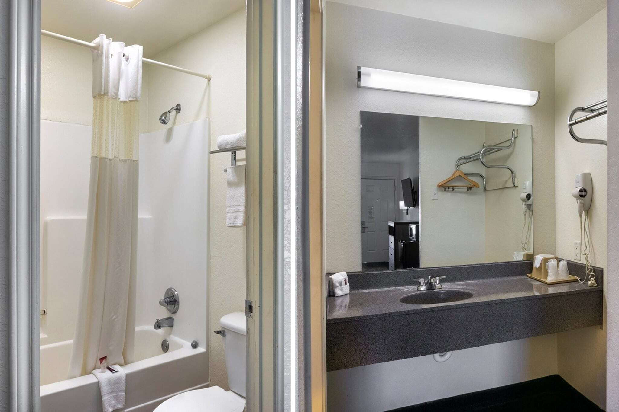 Shower, hair dryer