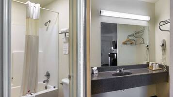 Shower, hair dryer