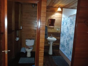 Kamar Double | Kamar mandi | Shower, pengering rambut,  dan handuk