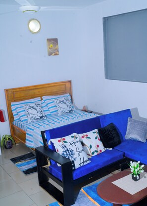 Living area - Affordable Mikocheni Apartment (Dar es Salaam)