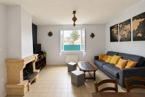 Maison familiale à 500m de la plage avec jardin  🏖️