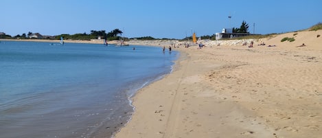 En la playa
