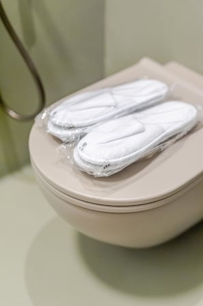 Dusche, Haartrockner, Bidet, Handtücher