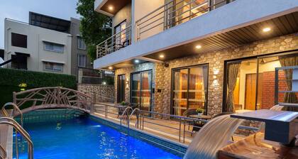 Sunflower Vista - 6BR Estate with Pool, Hot Tub & Hill Views, Mahabaleshwar