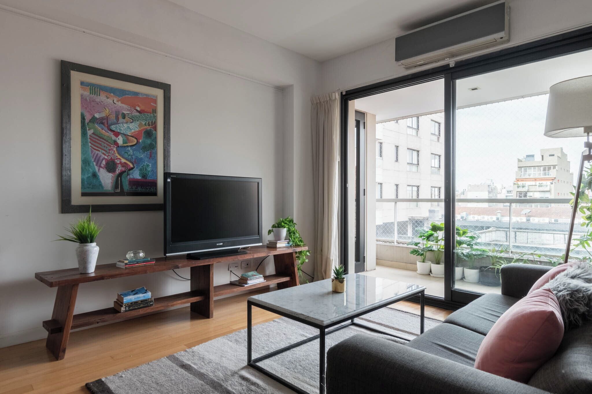 Luxury Apartment, City View | Living area