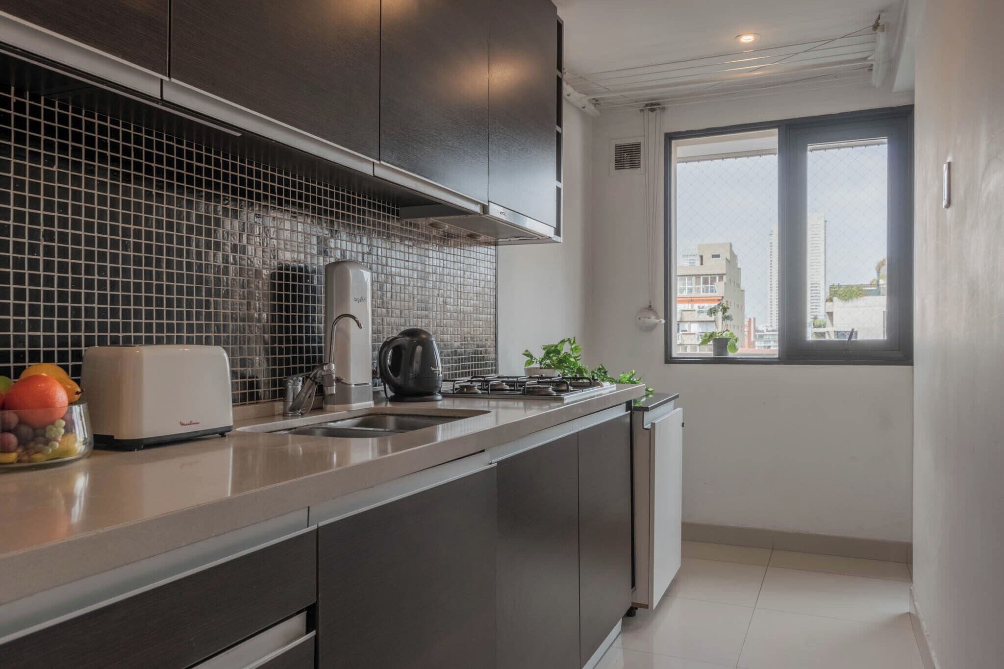 Căn hộ Cao cấp, quang cảnh thành phố | Bếp riêng