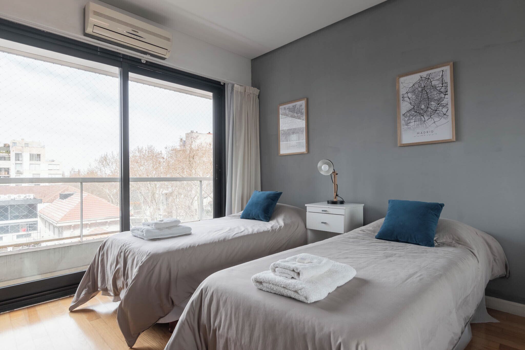 Blackout curtains, iron/ironing board, free WiFi