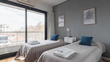 Blackout curtains, iron/ironing board, free WiFi
