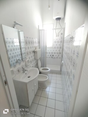 Haartrockner, Bidet, Handtücher, Seife