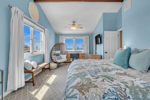 3 bedrooms, iron/ironing board, free WiFi, bed sheets - Have an Oceanside Break Away at North Topsail Beach | Steps to the Beach (North Topsail Beach)