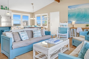 Smart TV, fireplace, ping pong, offices - Have an Oceanside Break Away at North Topsail Beach | Steps to the Beach (North Topsail Beach)