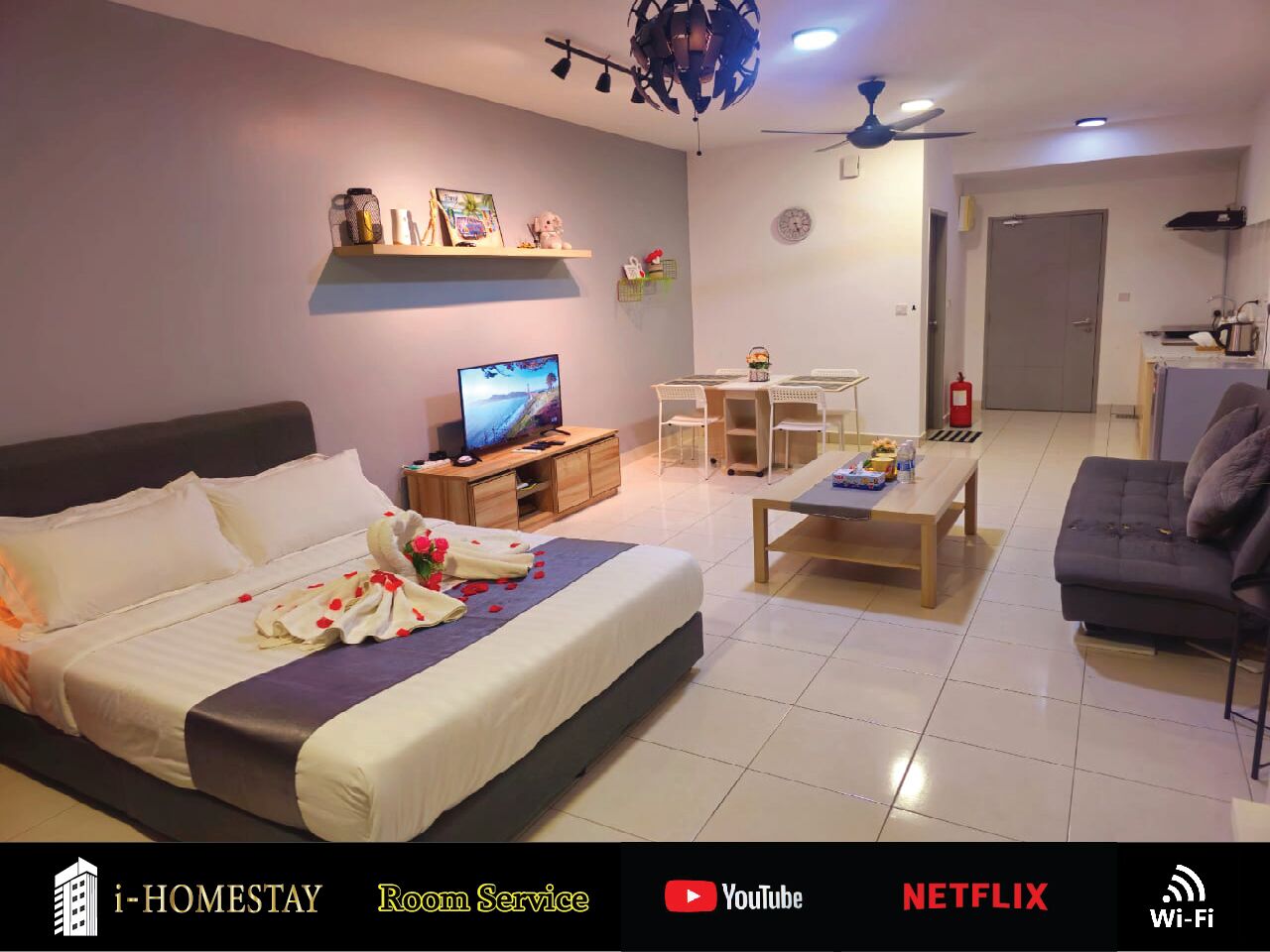 Apartamento estándar, 1 cama de matrimonio, no fumadores | Tabla de planchar con plancha, wifi gratis, ropa de cama