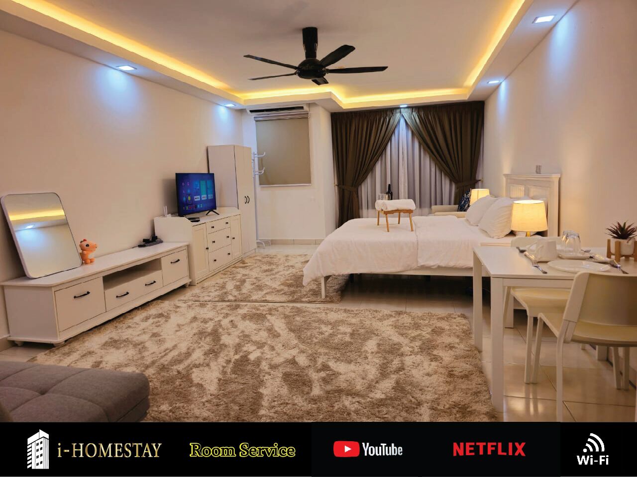 Standard-Apartment, 1 Queen-Bett, Nichtraucher | Bügeleisen/Bügelbrett, kostenloses WLAN, Bettwäsche