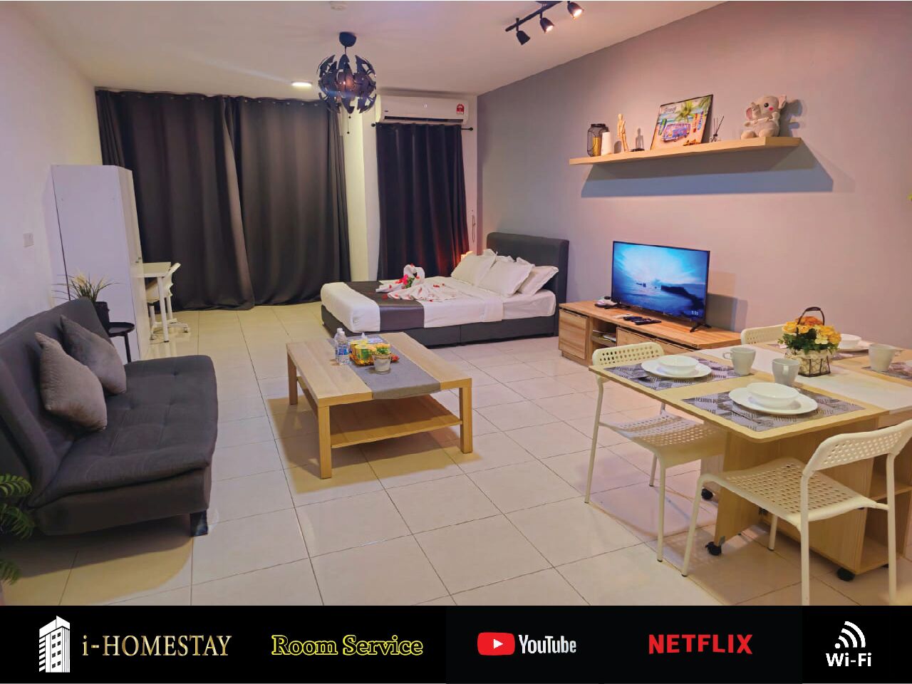 Apartamento estándar, 1 cama de matrimonio, no fumadores | Tabla de planchar con plancha, wifi gratis, ropa de cama