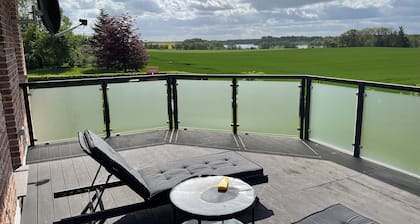 Beautiful upstairs vacation rental with a lake view