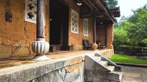 Terrace/patio - Step Back in Time at L’Auberge de Meo Vac: A Century-Old H’mong Estate (Meo Vac)