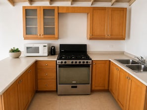 Private kitchen - 2BR Garden Suite – Minutes from a Glowing Lagoon (Falmouth)
