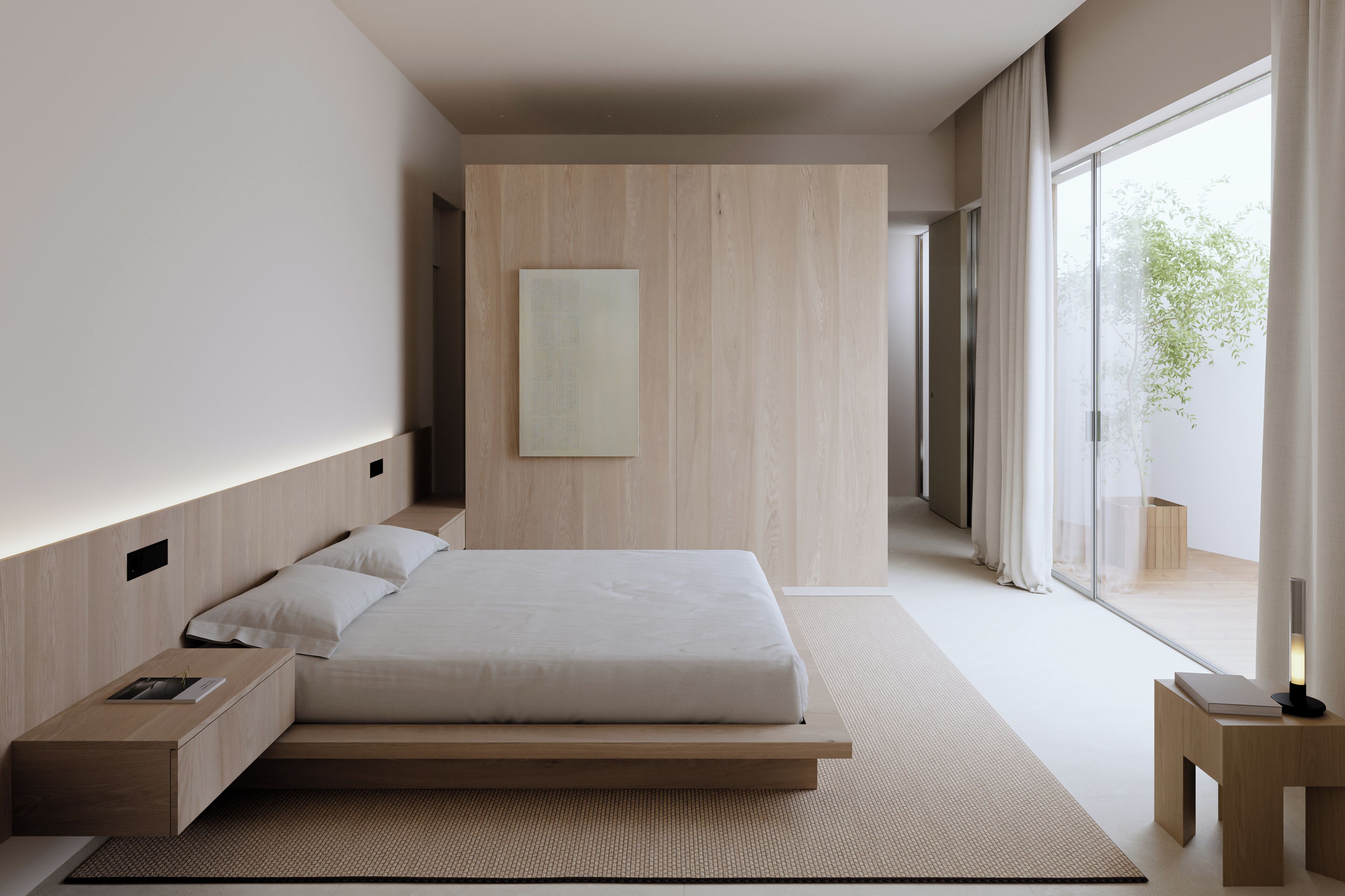 Studio, 1 King Bed, Courtyard View