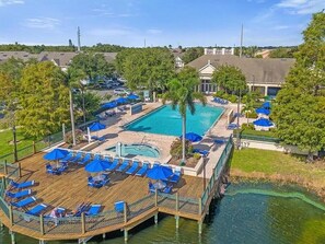 Pool - Beautiful 3-bedroom 2 Full Bathrooms townhome near Disney & Pools (Kissimmee)