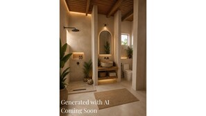 Shower, hair dryer, towels, soap - Boutique Studio | King Bed & Pool | Unit 2 | Aluna (Savaneta)