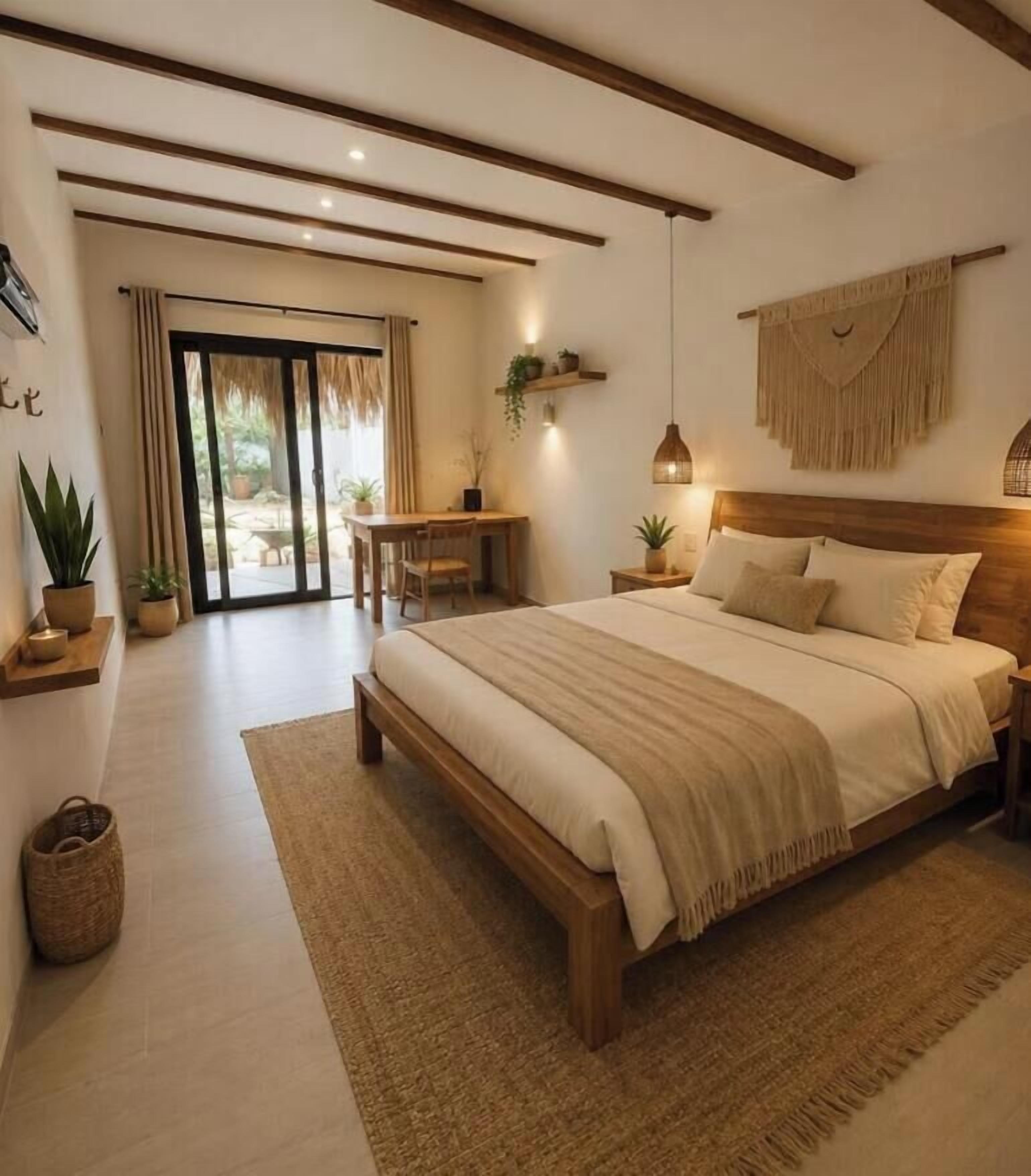 1 bedroom, in-room safe, iron/ironing board, WiFi (free)