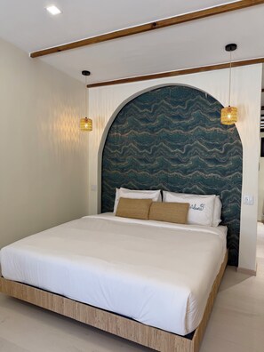 1 bedroom, in-room safe, iron/ironing board, WiFi (free) - Boutique Studio | King Bed & Pool | Unit 4 | Aluna (Savaneta)